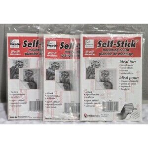 Pres-On Self-Stick Art Set Needlework Mounting Board 5"X 7" Lot Of 3 New Package